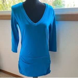 Boston proper blue tunic